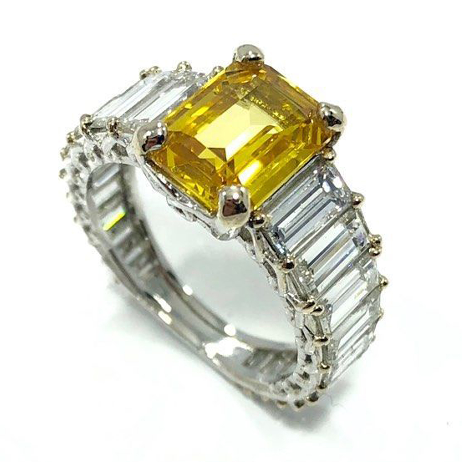 Желтый сапфир Sapphire кольцо
